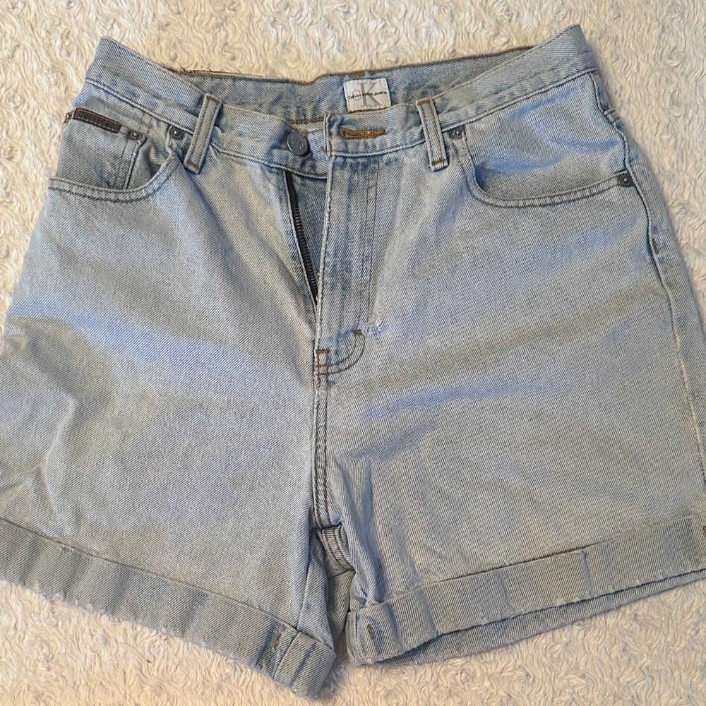 Calvin Klein Sky Blue Jean Shorts
